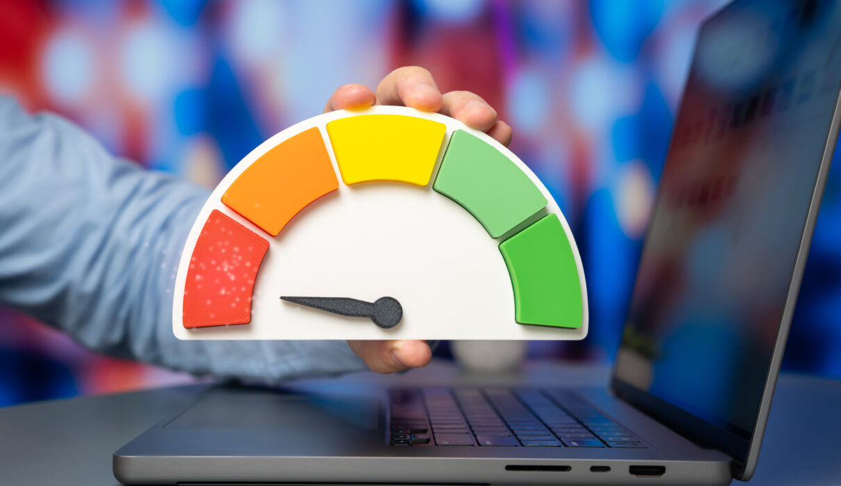 a businessman holding a performance scale showing 2026 03 08 01 47 31 utc scaled