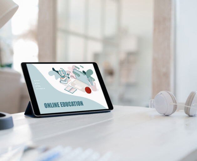 e learning on digital tablet on white wooden table 2026 01 08 22 59 34 utc scaled