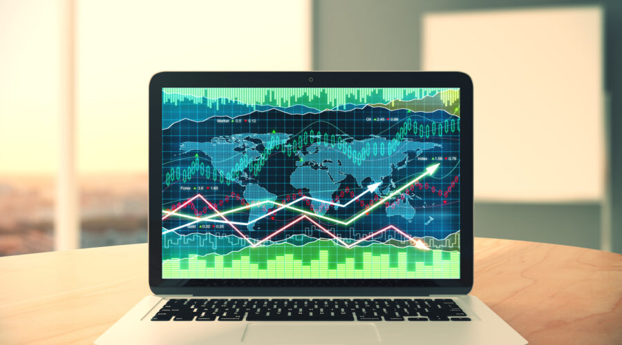 laptop screen with business chart with arrows on w 2026 01 11 08 38 56 utc scaled