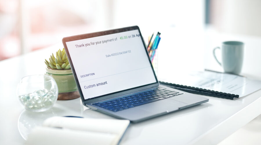 online payment confirmation laptop and empty offi 2026 01 09 11 04 30 utc scaled